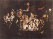 Joseph Wright An Experiment on a Bird in the Air Pump oil painting reproduction